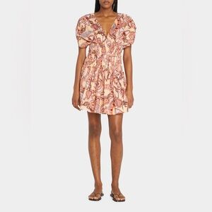 A.L.C. Luna Smocked Split-Sleeve Mini Dress 2